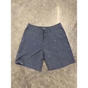 HUK Men's Waypoint 7.5" Quick-Drying Fish & Swim Shorts‎ Heather Blue Size 30